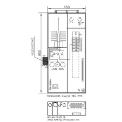 UTU Mittauskeskus varavoima Collie 3806P63 1T+PRG IP34 New
