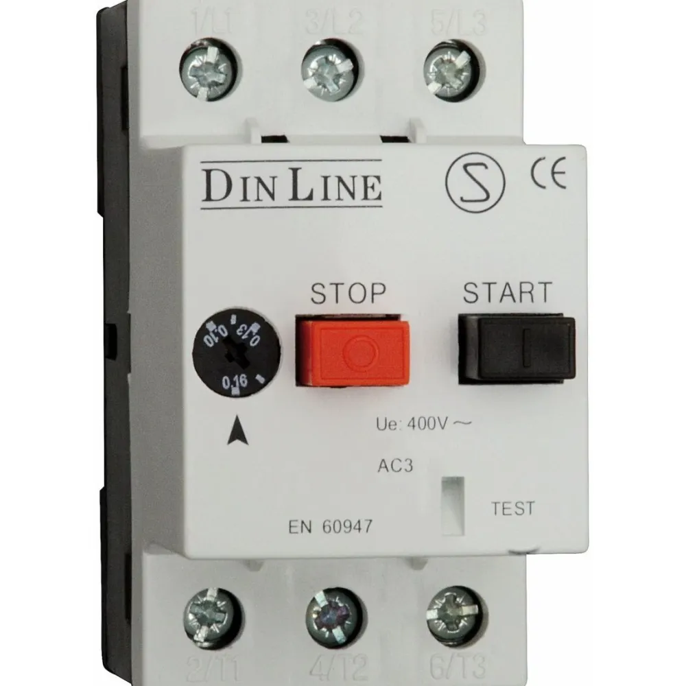 Moottorinsuojakytkimet DINline, 1,60-2,50A TM - Malmbergs New