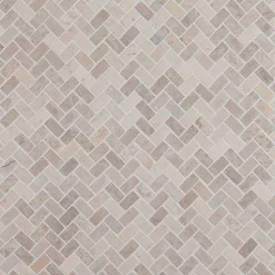 Qualitystone Mosaiikkilaatta Herringbone White Mini, 20x40mm Best