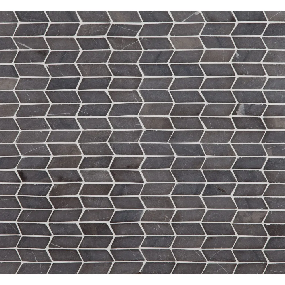 Qualitystone Mosaiikkilaatta Shevron Mini Grey, 25x60mm Discount
