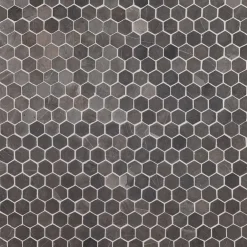 Qualitystone Mosaiikkilaatta Hexagon Mini Grey, 30x30mm