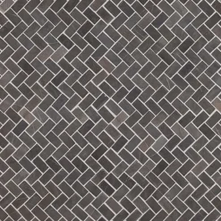 Mosaiikkilaatta Herringbone Grey Mini, 20x40mm - Qualitystone Online