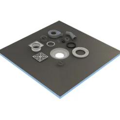 Tycroc Märkätilalevy lattiaan kaivolla STC90 900x900x20 mm