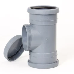 Muhvipuhdistusyhde HTP PP Ø 110 harmaa - Pipelife Clearance