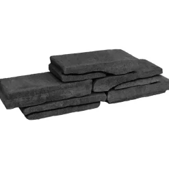 Rudus Muurikivi Rustikko 400x180x77 mm profiloitu hiili Sale