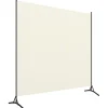 1-paneelinen tilanjakaja, kermanvalkoinen, 175x180 cm - FinePRICE Best