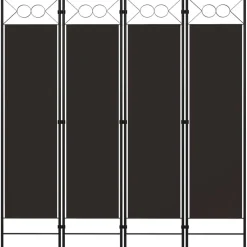 4-paneelinen tilanjakaja, ruskea, 160x180 cm - FinePRICE Hot