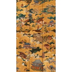Mindthegap Paneelitapetti Floating World 1,56x3 m kulta Best