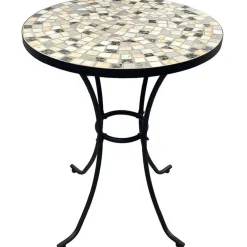 Hillerstorp Parvekepöytä Glimminge, Ø60cm, musta/mosaiikki Discount