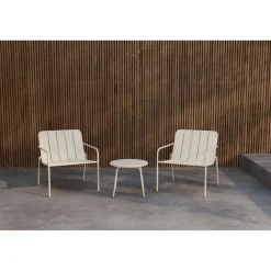 Parvekesetti Minos, ø50cm, 2-istuttava, beige - Venture Home Hot