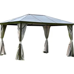 Home4you Paviljonki Sunset, 3x4m, ruskea/vaaleanbeige Discount