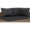 Pehmusteen päällinen Bahamas- sohvan päätymoduuliin tummanharmaa - Comfort Garden Outlet