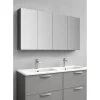 Peilikaappi Flex, 1200 mm, matta vaaleanharmaa - Noro Outlet