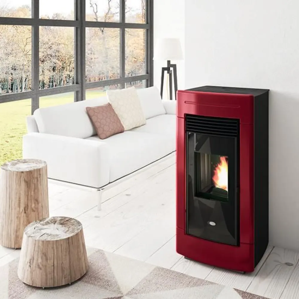 Eva Calòr Pellettitakka Laura 12.5kW, punainen Sale