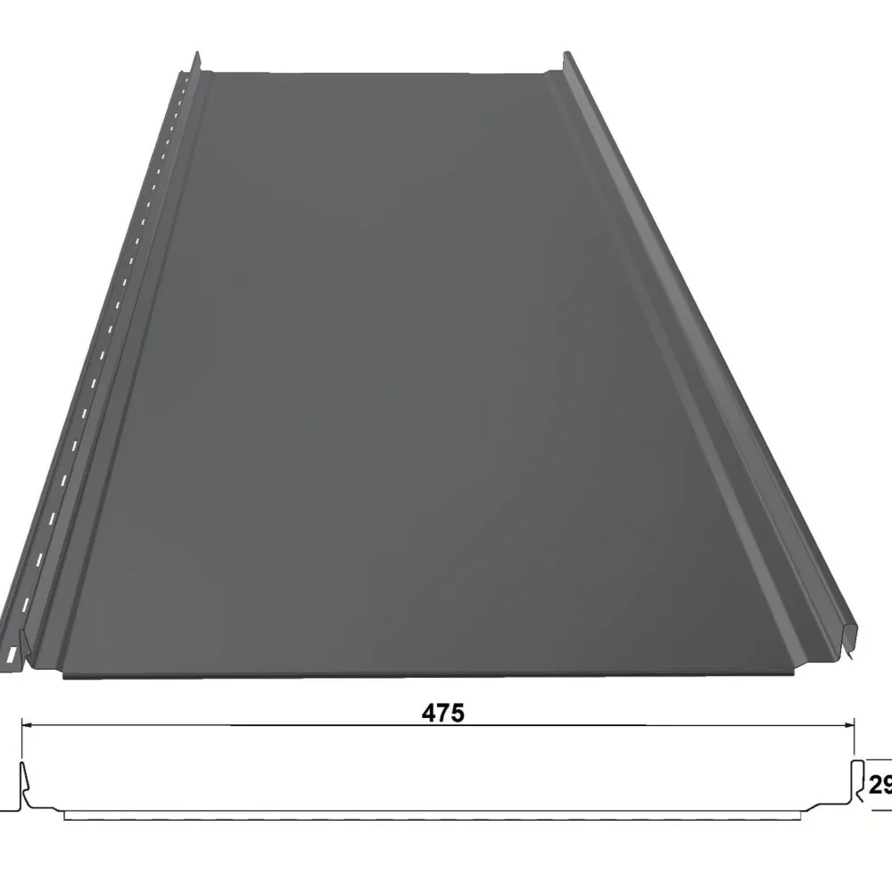 Peltikatto Progantti Standard 0.5 mm pystysauma - Weckman Clearance