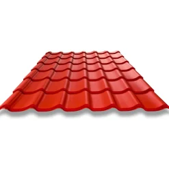 Peltikatto Teräsaalto Standard Crown Matta 0,5 mm tiilikuvio - Weckman New