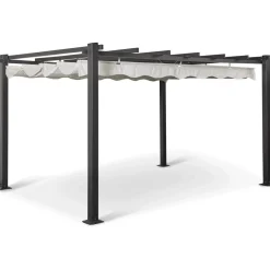 Pergola Sunset, 3 x 4 m, harmaa - Baltic Garden Clearance