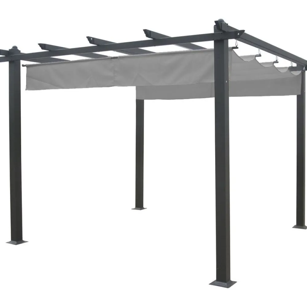Pergola , 3x4m, harmaa/musta - Eden Wood Hot