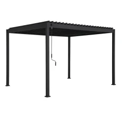 Pergola Mirador-88, 300x300cm, tummanharmaa - Home4you Online