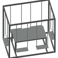 Pergolakeinu ja pöytä 2200x1400x2100mm - JABO Online