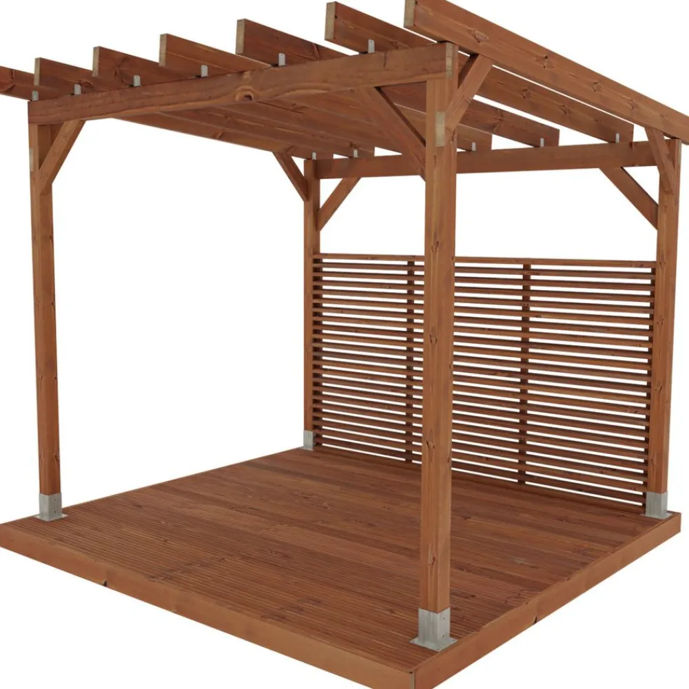 Miljöökoriste Pergola , ruskea, eri mittoja