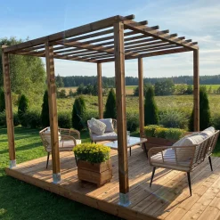 PatioNord Pergola PatioN°rd Laaka, kestopuu, eri kokoja Discount