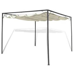 Pergola rullattavalla kattokankaalla 3x3x2.3m - FinePRICE Hot