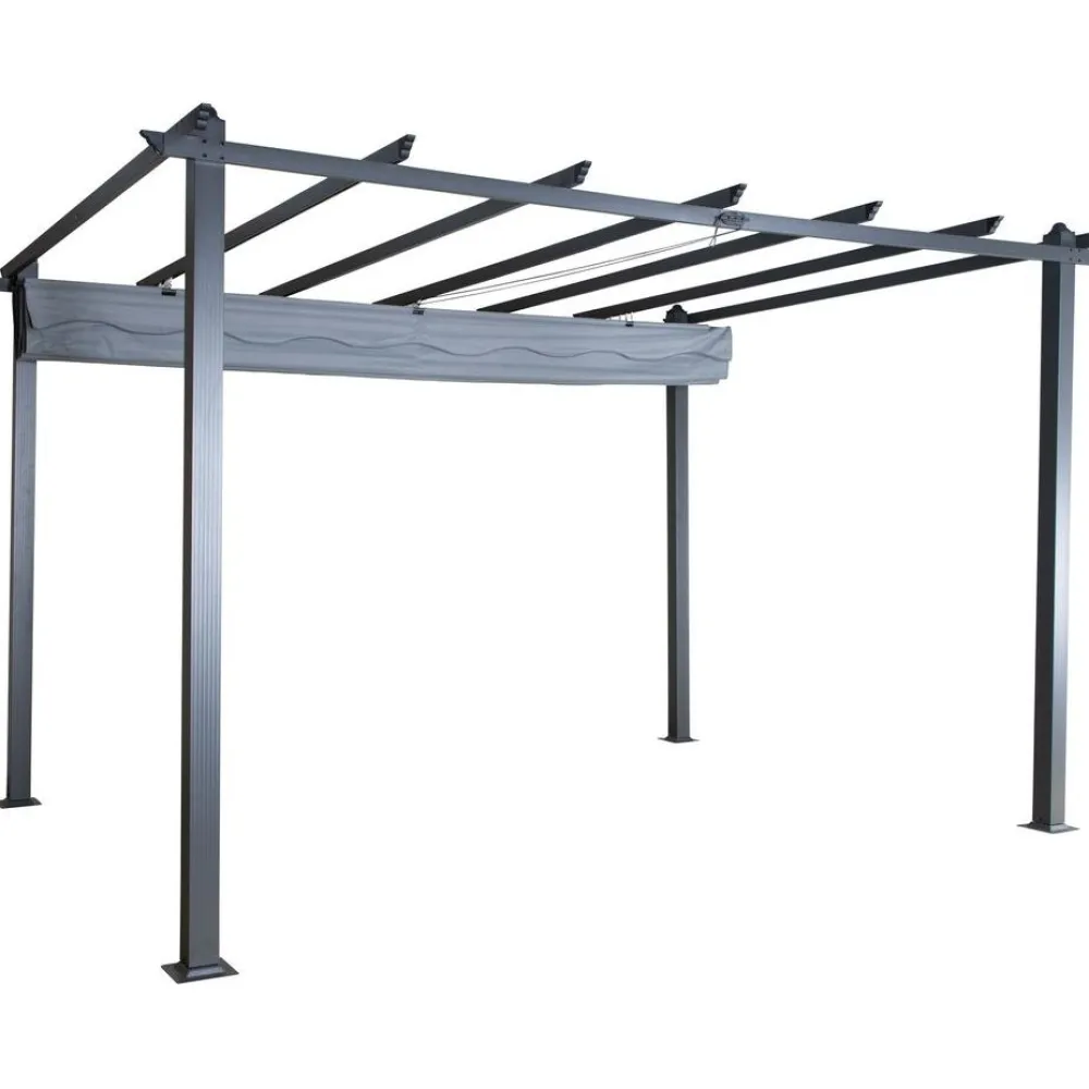 Venture Home Pergola Lazio, 295x395cm, musta/harmaa Discount