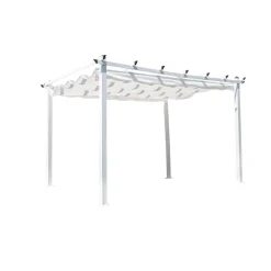Pergola Lazio, 345x395cm, valkoinen - Venture Home Clearance
