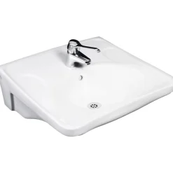 Pesuallas GBG 740 liikuntarajoitteiselle pulttiasennus 225x600x600 mm valkoinen - Gustavsberg Outlet