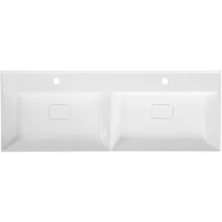 Pesuallas Godiva 1190 x 440 mm kaksialtainen kivi valkoinen - Interia Hot