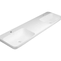 Pesuallas Niagara 1500 x 400 mm kaksialtainen kivi valkoinen - Interia Online