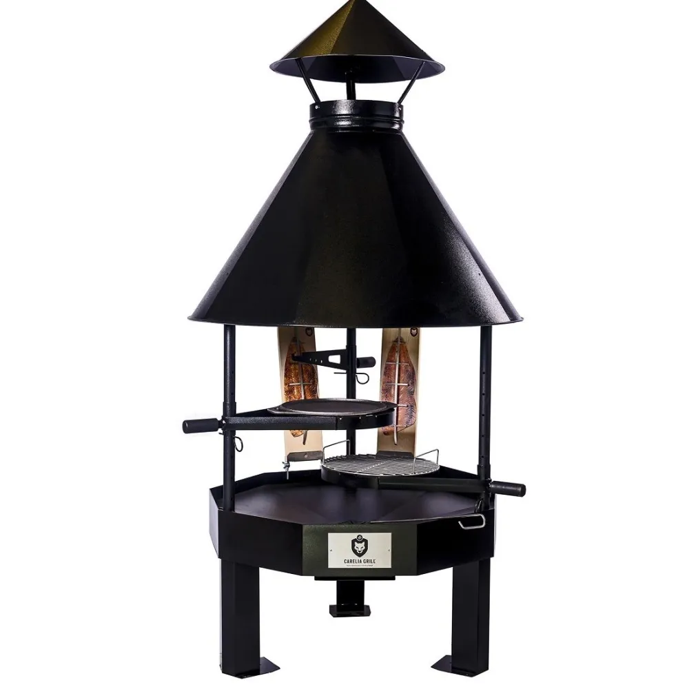 Carelia Grill Pihagrilli ® 9K-100 matala musta New