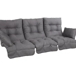 Pihakeinun pehmuste ROMA 108x56xK10 cm, tummanharmaa, 3-osainen - Home4you Sale