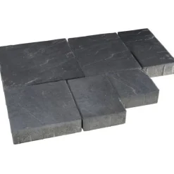 Rudus Pihakivisarja Roomalaiset isot kivet 80 mm profiloitu musta New