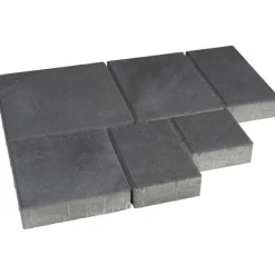 Pihakivisarja Roomalaiset pienet kivet 80 mm sileä musta - Rudus Clearance