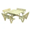 Palmako Piknik pöytäryhmä Arthur 274x274 cm vihreä New