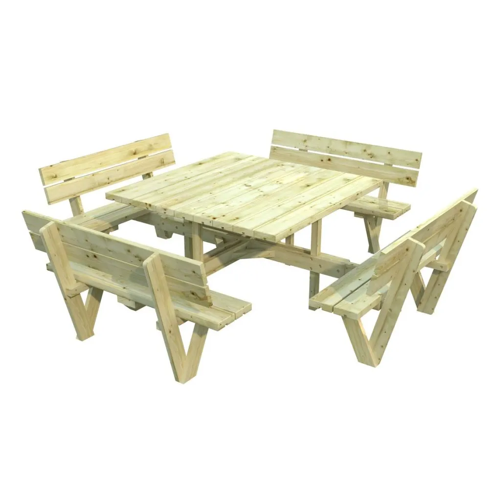 Palmako Piknik pöytäryhmä Arthur 274x274 cm vihreä New