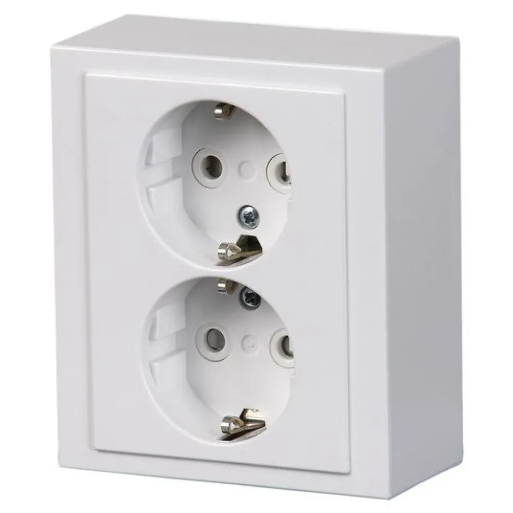 ABB Pistorasia Impressivo 2S/16A/IP21 PPJ HL valkoinen Hot
