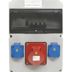 Pistorasiakeskus Standard 1kpl 3X16A PR + 2kpl schuko 16A IP44 - Malmbergs New