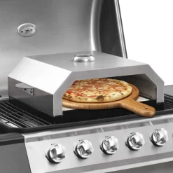 FinePRICE Pizzauuni keraamisella kivellä kaasu tai hiiligrilliin New