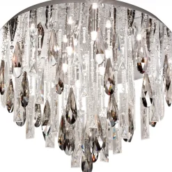Eglo Plafondi Calaonda G9 8x33W Ø 58 cm kromi kristalli New