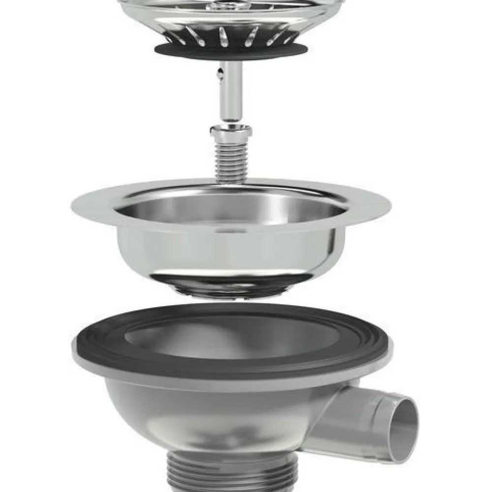 Pohjaventtiili , 1 1/2", 114mm - Prevex Outlet