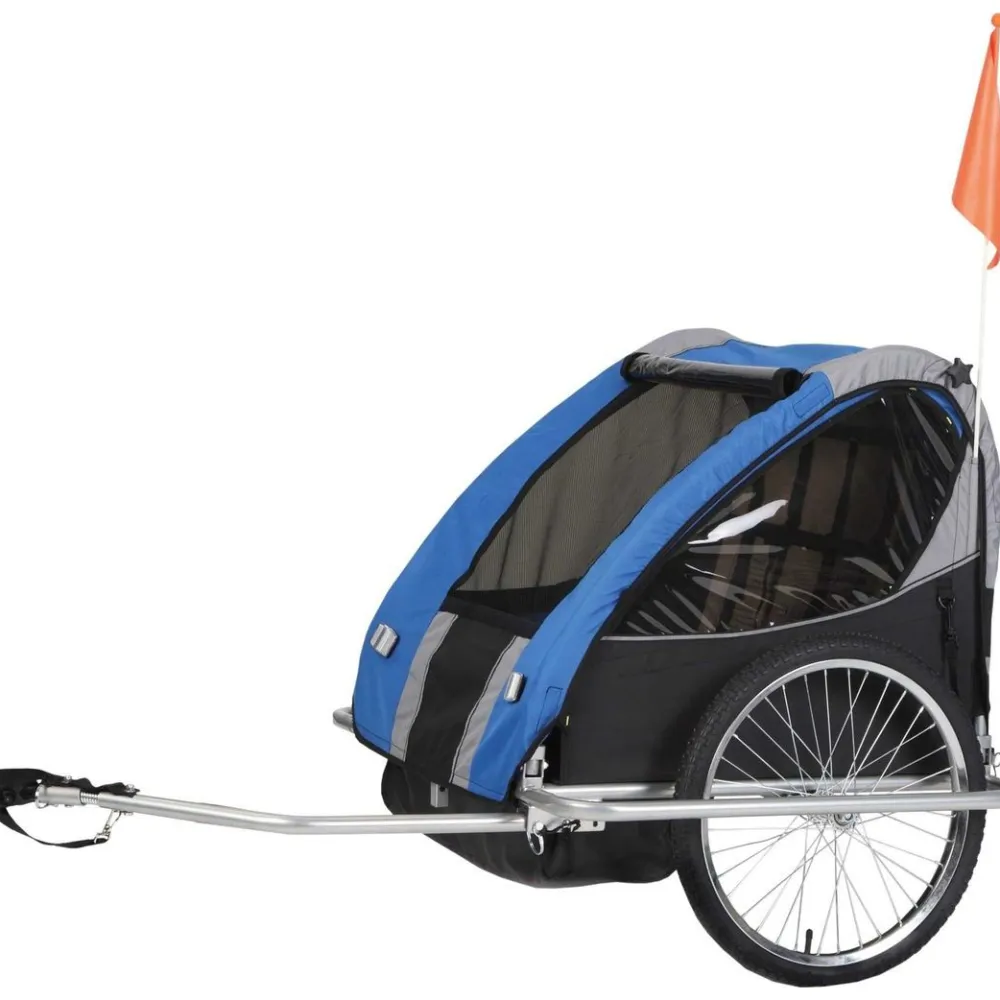 Trekker Polkupyörän peräkärry 1-2 lapselle 40kg New