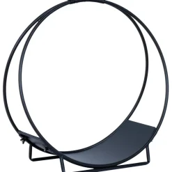 Home4you Polttopuuteline DEIA Wood 50x24xK51 cm, musta Best