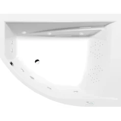 Interia Poreamme Tandem Highline Hydro, 1700x1300x500mm, oikea, 395l, valkoinen Hot