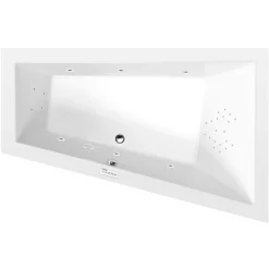 Interia Poreamme Triangl Highline Hydro, 1800x1200x500mm, oikea, 350l, valkoinen New