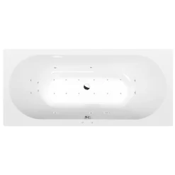 Interia Poreamme Viva Active Hydro-Air, 1750x800x470mm, 235l, kulmikas, valkoinen Hot