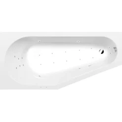 Interia Poreamme Tigra Attraction Hydro-Air, 1500x750x460mm, vasen, 180l, valkoinen Outlet