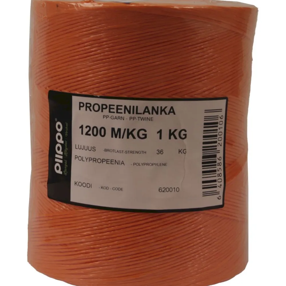 Piippo Propeenilanka 1200m 1kg oranssi Hot